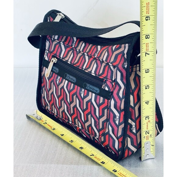 DVF x LeSportsac Geometric X Tote Crossbody Purses & Pouches Set of 4 VTG Nylon - Picture 7 of 12